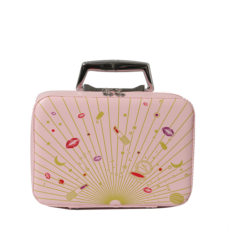 Maletín de Cosméticos de Venta Directa de Fábrica, Bolsa de Almacenamiento de Cosméticos para Mujer, Gran Capacidad, Maleta Portátil con Ruedas Universales al por Mayor