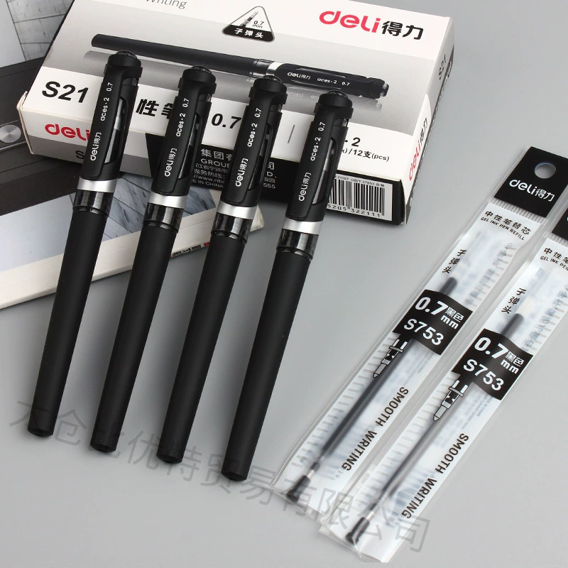 Rollerball pen, black coloured pencils, 1.0mm