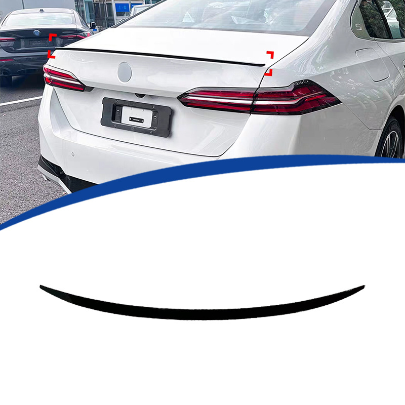 Suitable for 24 BMW 5 series G60 tail wing shining night ABS material paste installation
