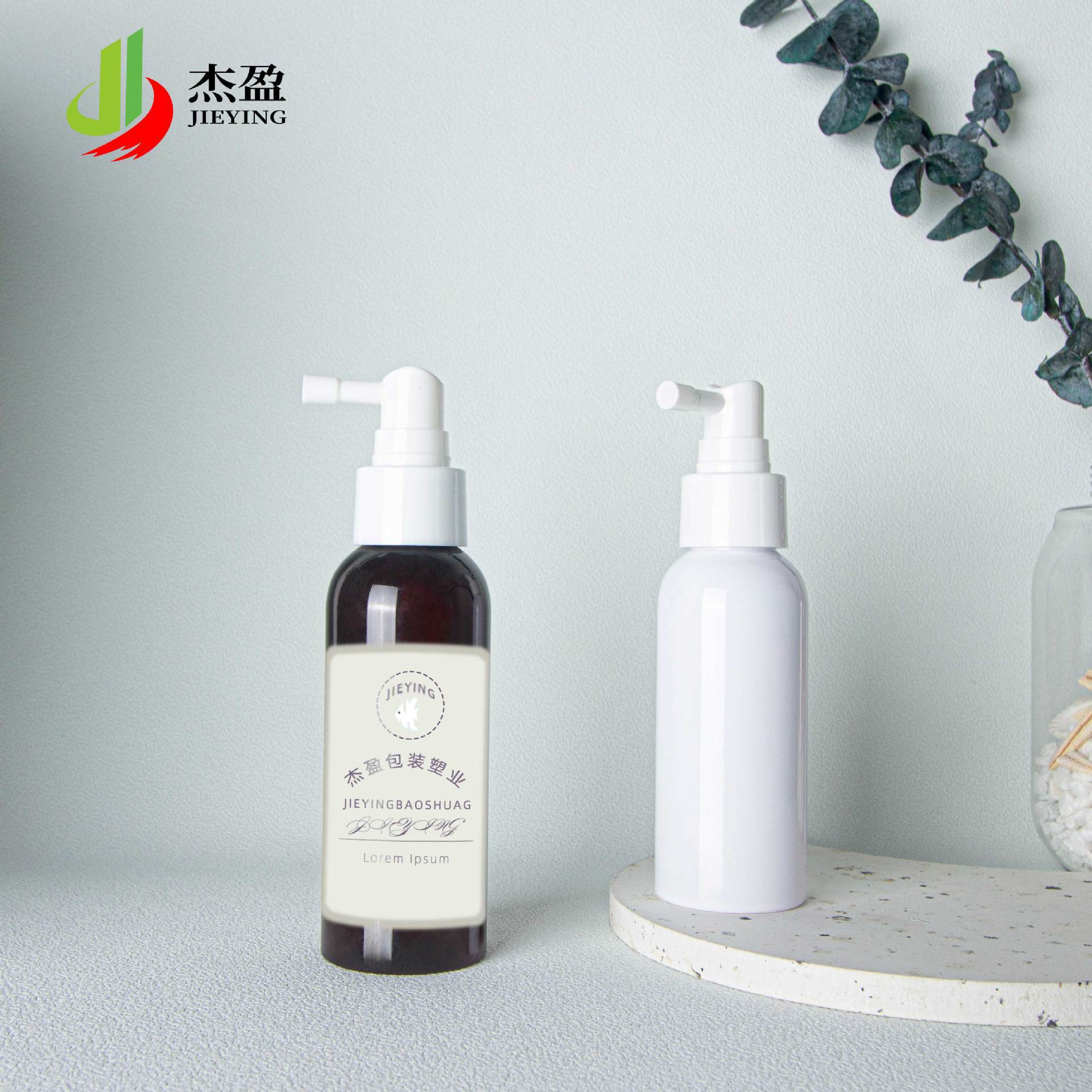 杰盈60ml-80ml-100ml口腔喷雾瓶 清爽洁净护肤保湿PET塑料分装瓶