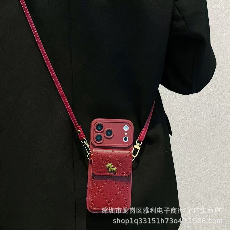 Iphone17Pro Mobile Phone Case Is Suitable for Apple 16 Crossbody 15 Wallet Card Holder 14 Full Cover 13 Anti-Fall Protective Case Iphone17Pro Mobile Phone Case Is Suitable for Apple 16 Crossbody 15 Wallet Card Holder 14 Full Cover 13 Anti-Fall Protective Case