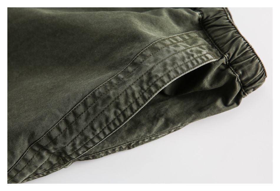 OUSWE China-Chic gewaschene gebrauchte Overalls Herren lockere und vielseitige gerade Freizeithose Deckhose RK67_voghion.com