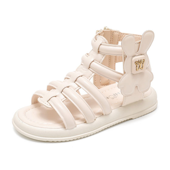 Girls' Sandals Summer 2025 New Children's Roman Shoes Large Children's Soft Bottom Open Toe Little Girl Princess Shoes Stylish