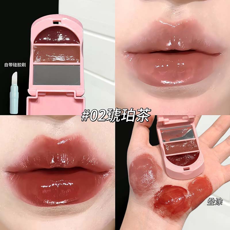 CAPPUVINI Touch Screen Honey Solid Lips Water Light Moisturizing Lips Clear False Natural Otoño Invierno Esmalte labial image 8
