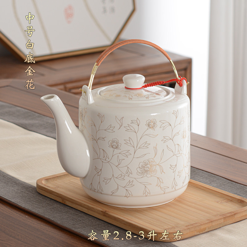 ティーポット陶磁器家庭用の水筒の大きい水筒は高温に耐えます。|undefined