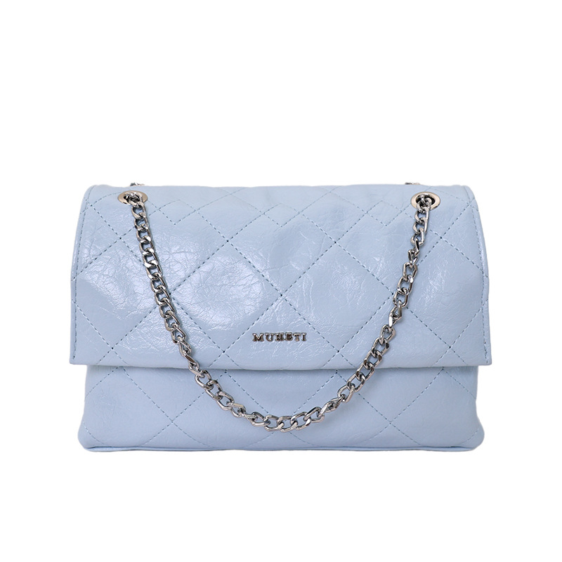 Bolso para mujeres 2026 nueva moda cadena de diamante bolso cuadrado de alta calidad lujoso ligero exquisito mochila de hombro