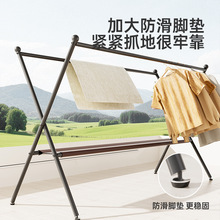 X型简易衣帽架可移动衣架落地室内外房间挂衣架家用卧室落地衣架