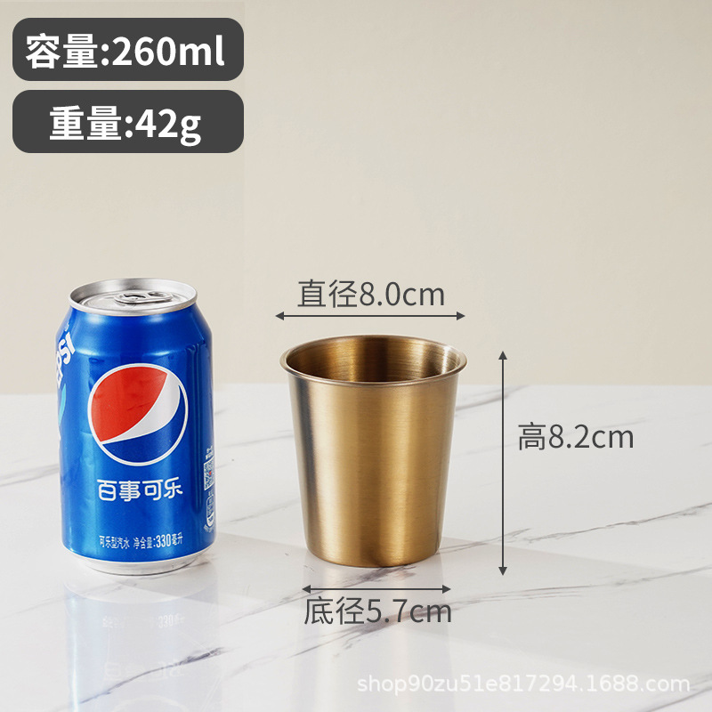 304ステンレスビールマグのコーヒーカップの洗面所のジュースの冷たい飲み物のカップのレストランの家庭用バーの単層のコップ|undefined