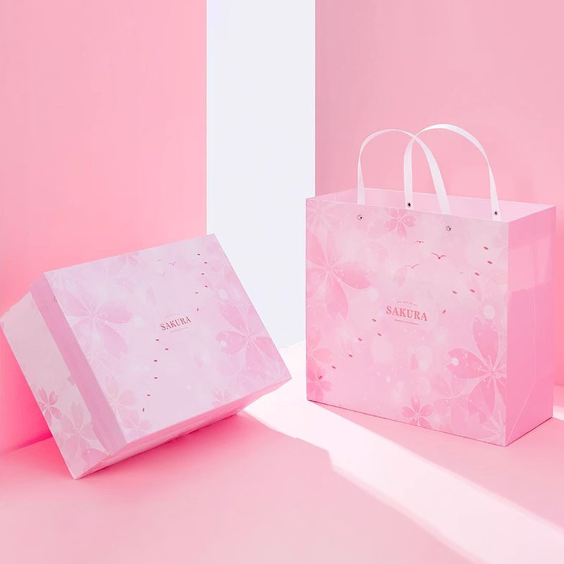 Caja de regalo de flor de cerezo japonesa caja de regalo de cumpleaños engrosada caja de regalo de mano caja de regalo de novia caja de embalaje al por mayor