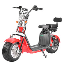 跨境新款哈雷电动摩托车成人代步大轮胎踏板车电瓶车锂电池可定