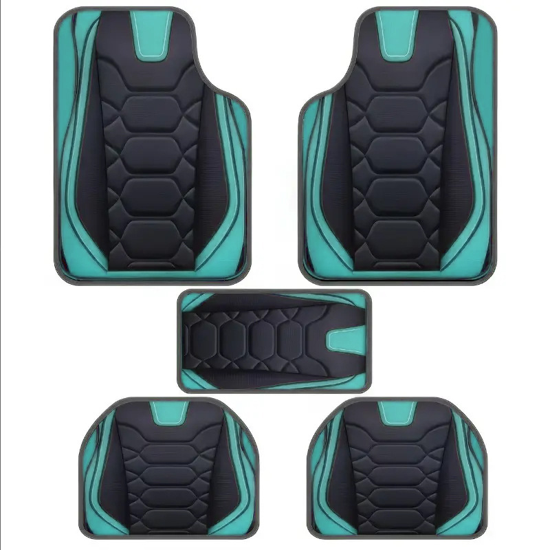 Cross-Border Temu Hot-Selling Universal Car Floor Mats Five-Piece Set, Entryway Door Mats, Non-Slip Floor Mats, Label Application and Dropshipping