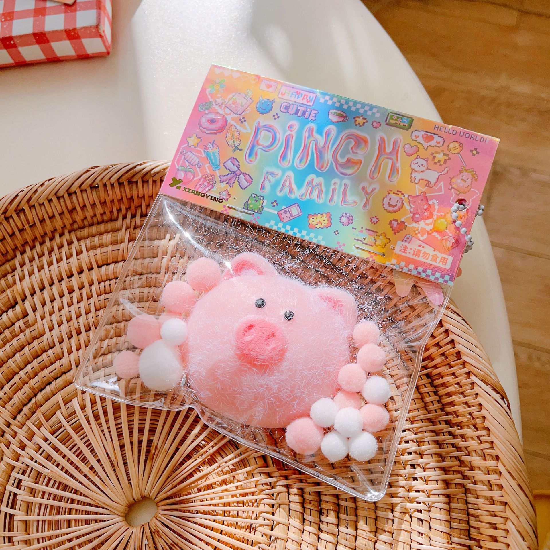 Juguete antiestrés suave tipo donut, un mágico juguete antiestrés suave.