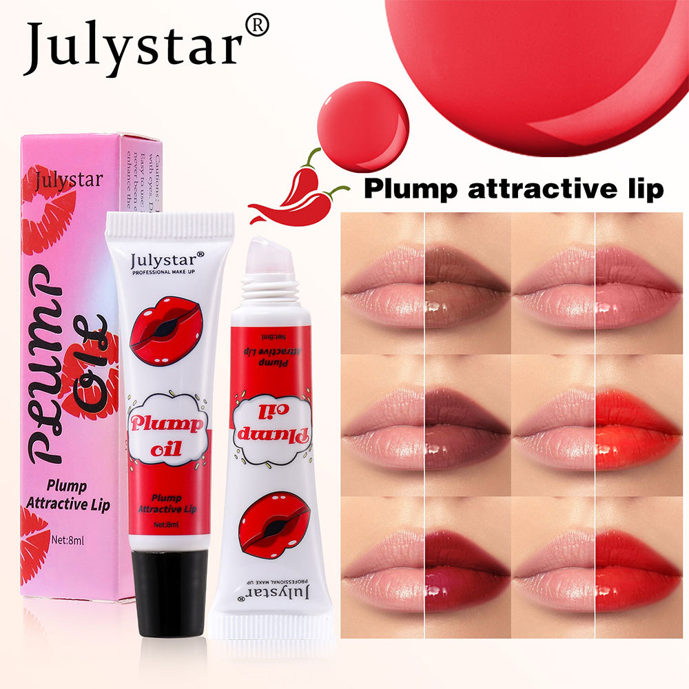 Julystar Lip Makeup, Hydrating Lip Oil, Mirror Moisturizing, Chubby Lips, Long-lasting Waterproof Lip Gloss, wholesale for export undefined