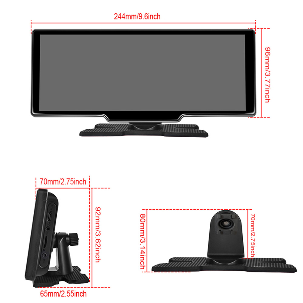 Cross-mirror e-commerce foreign trade 10.26 inch central control wireless Carplay Android Auto car smart screen Bluetooth car