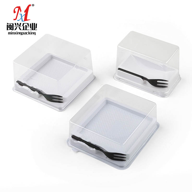 日式蛋糕卷包装盒瑞士梦龙卷吸塑盒单个西点透明烘焙慕斯盒