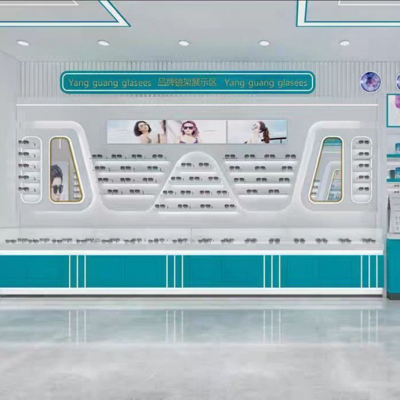 眼镜展示柜钢化玻璃眼镜店柜台学生眼镜展示柜眼镜柜子柜商场眼镜