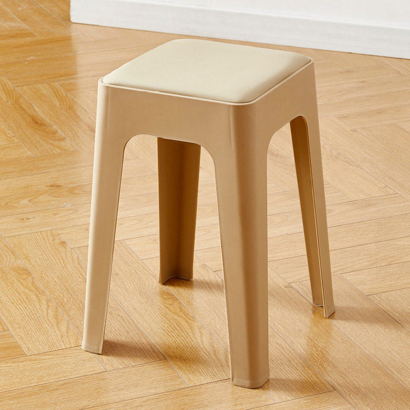 Crema de la intemperie silla simple dormitorio simple simple taburetes hogares gruesos lujosos sillas de plástico de alta calidad