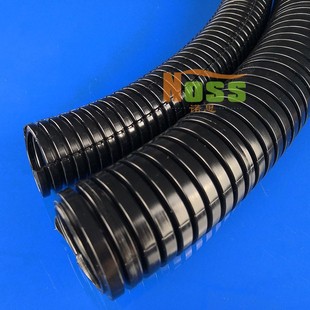 Double Layer Flame Retardant Nylon Hose Cable Casing Nylon Open Hose Black Double Layer Open Corrugated Pipe