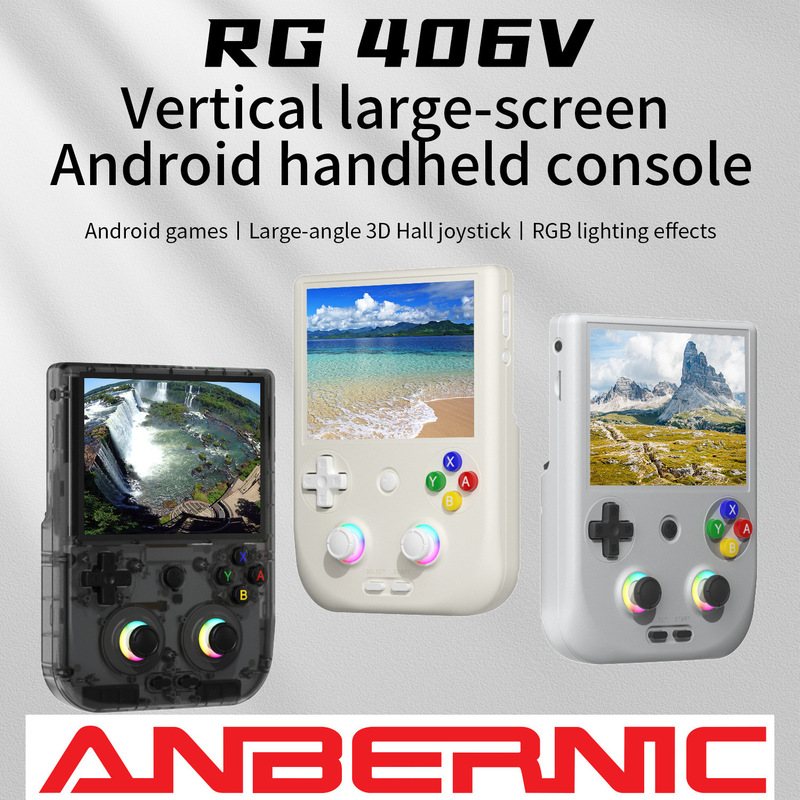 ANBERNIC安伯尼克RG 406V 跨境爆品竖版安卓高性能大屏掌上游戏机|undefined