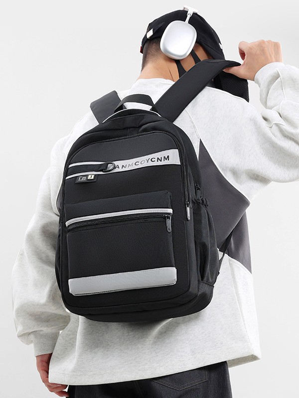 Mochila de moda de alta capacidad, escolas secundarias, viajes universitarios, mochila transfronteriza ligera de tela de Oxford