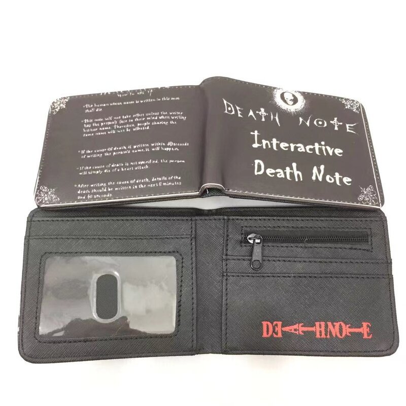 Death Note L noche Shenyue mi Haisha juego de dibujos animados billetera periférica corto horizontal monedero estudiante titular la tarjeta