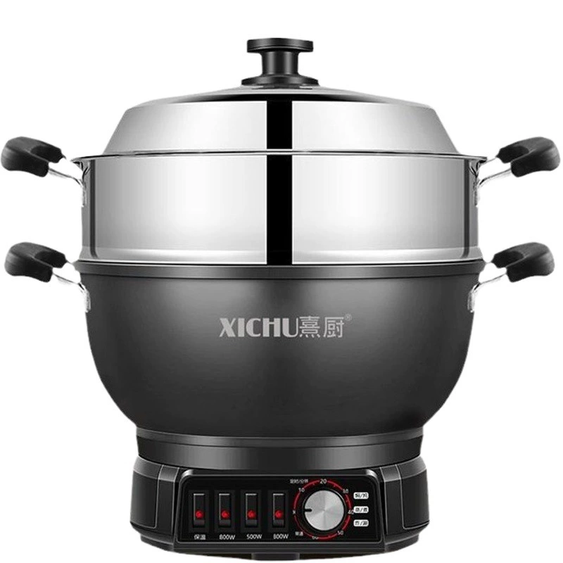 Электрический ВОК, многофункциональная Бытовая чугунная электрическая плита, Электрический ВОК, жаркое, встроенная электрическая плита, электрическая плита, Подключаемая к розетке