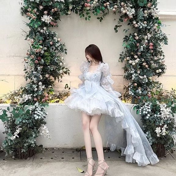 lolita法式长款连衣裙洛丽塔高级感毕业典礼公主裙|undefined