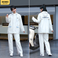 分体レインコートレインパンツセット卸売り全身防豪雨出前防水服反射バイクレインコートセット