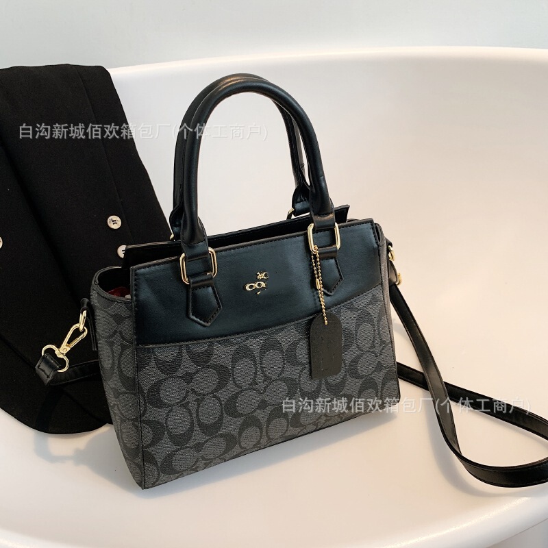 European and American Bags for Women 2025 New Niche Designer Fashion Tote Bag High-End Printed Handheld Crossbody Bag