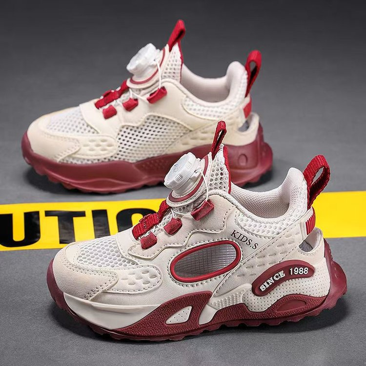 Sandalias para niñas 2025 nuevos zapatos casuales para niños de verano zapatos de malla de aire huecos para niños zapatos deportivos para niños de mediana edad image 9