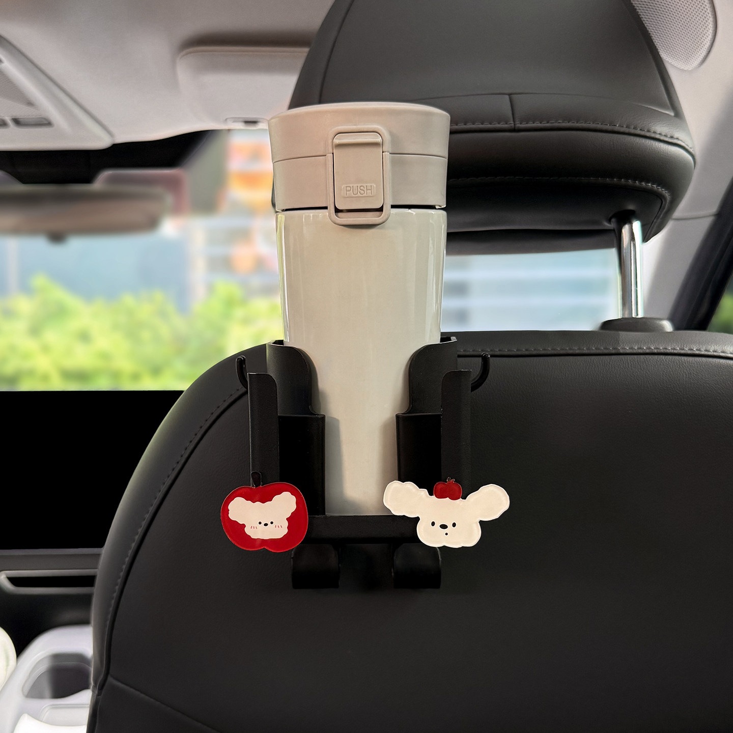 2026 New Model Car Hook Drink Cup Holder Multifunctional Storage Box for Car Seat Back Cute for Women