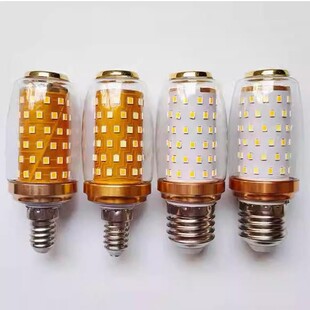 Three-color light E12e27e14 screw super bright led bulb household chandelier energy-saving intelligent lighting source