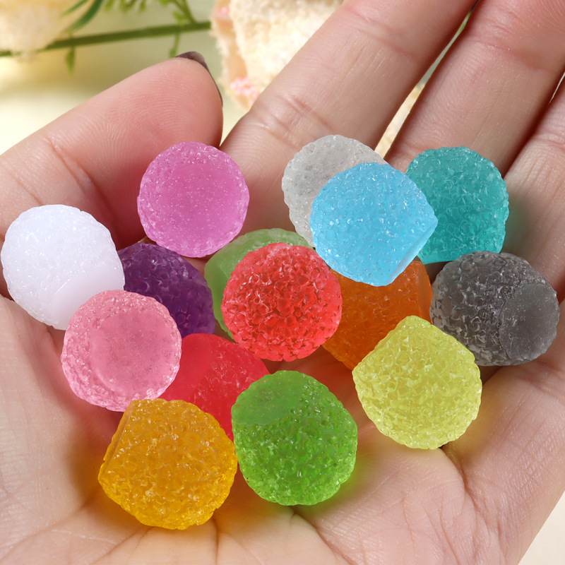 Resin Artificial Sand Candy DIY Handmade Hair Tie Accessories Slime Filler Sugar Ball Material Pack Resin Artificial Sand Candy DIY Handmade Hair Tie Accessories Slime Filler Sugar Ball Material Pack