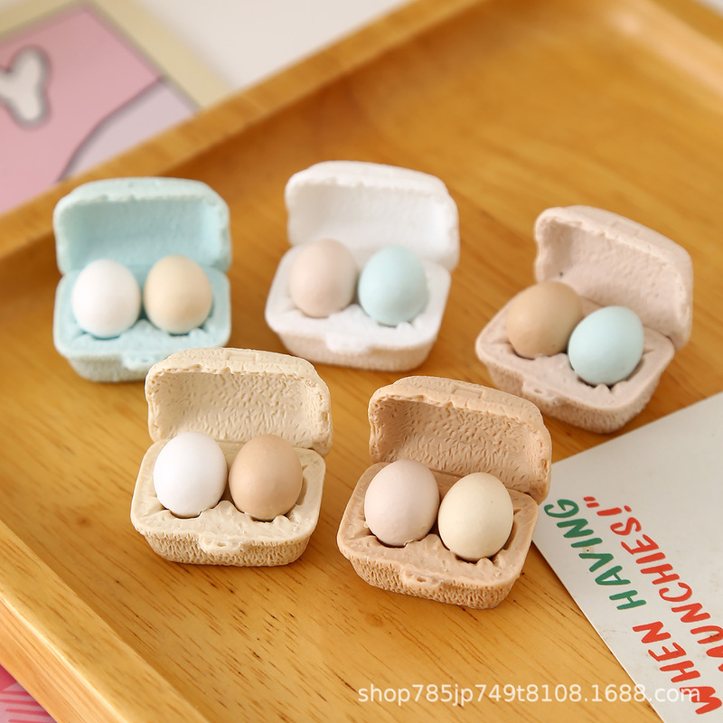 Wholesale DIY Resin Box of Local Eggs Keychain Refrigerator Magnet Car Ornaments Hole Shoes Cream Glue