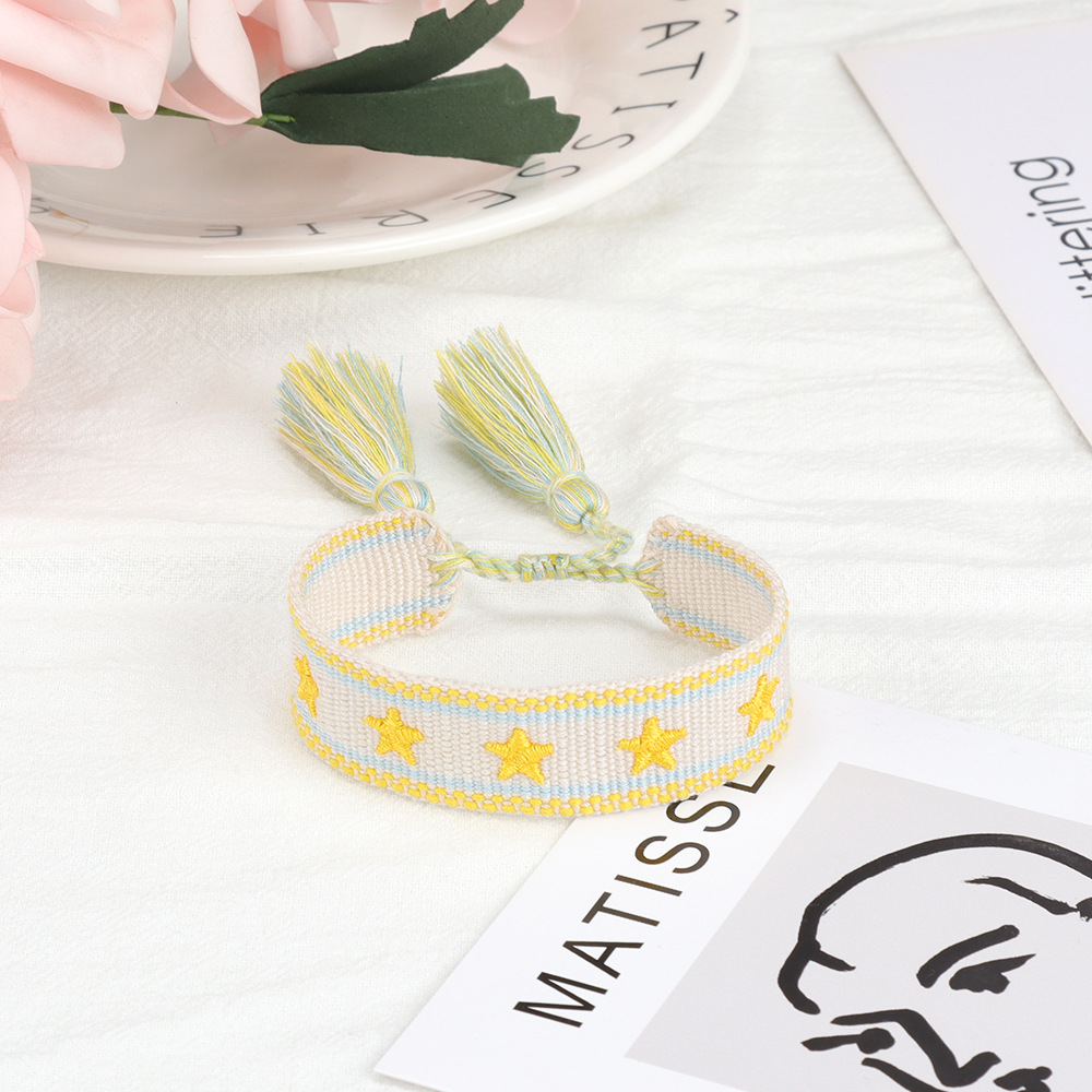 Fashion Star Eye Polyester Knitting Tassel Womenu0027S Bracelets 1 Piece