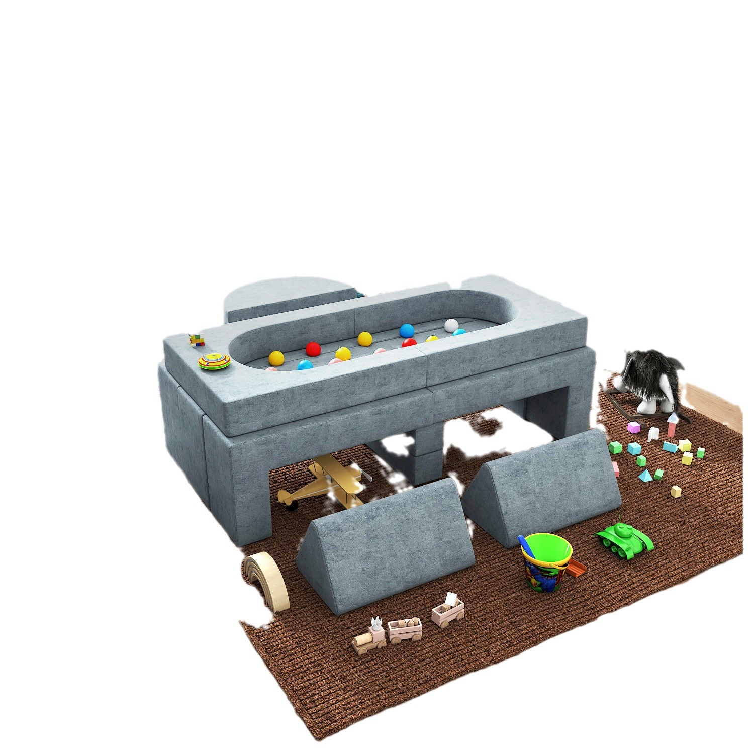 Nuevo sofá plegable transfronterizo, almohadilla plegable multifuncional, sofá infantil, espacio pequeño, sofá flexible