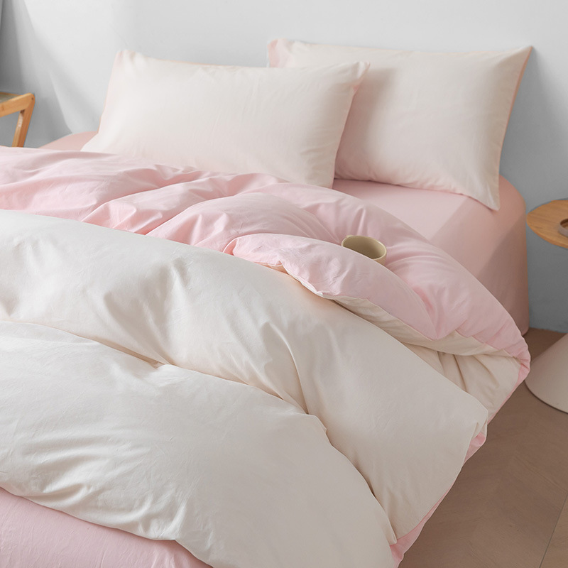 Cama de cuatro piezas de algodón 2025, nueva sábanas de lujo ligera y de alta calidad, colcha de cama de tres piezas, cama de gazo