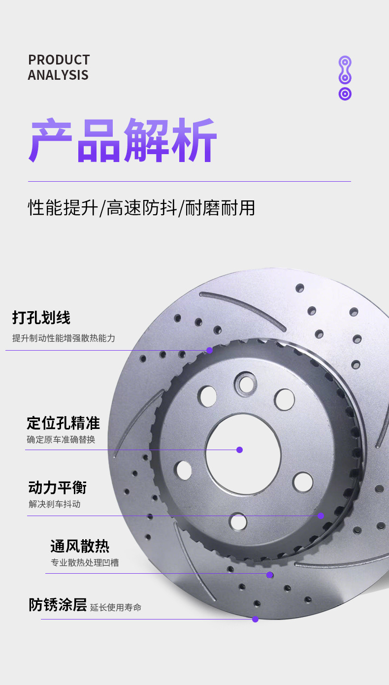 Manufacturer wholesale of auto parts, brake discs and brake drums suitable for Toyota Corolla models