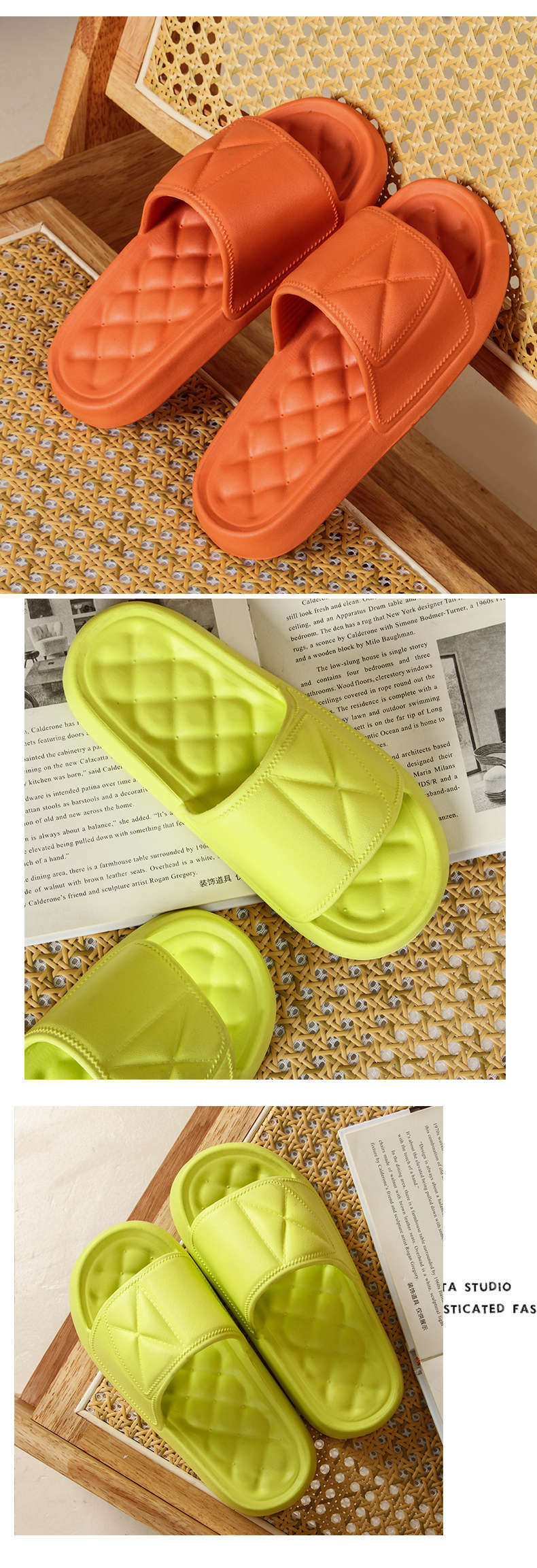 Comfortabele eva slippers voor dames en heren antislip badslippers_voghion.com