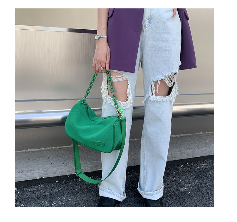 Women's Large Cloth Color Block Solid Color Streetwear Zipper Crossbody Bag display picture 45