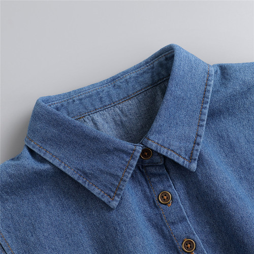 Fake collar men and women spring and autumn Korean denim shirt fake collar decorative sweater fake shirt collar point collar