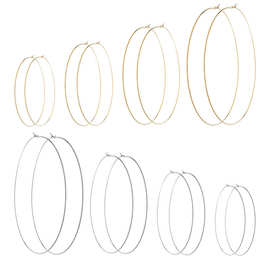 欧美气质大圈圈耳环夸张简约女圆圈耳饰细耳坠欧美耳圈跨境耳钉