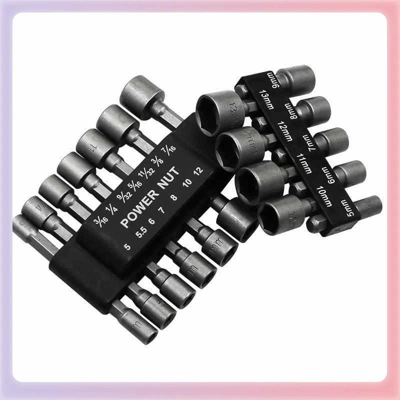 ✅14 пневматических воздушных наконечников внутренней шестигранной втулки гаечного ключа винт электрической наконечности