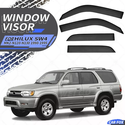 Rain shield Hilux SW4 Window - cross-border-excellence-without-logo-hilux-sw4-mk3-n180-1996-2002-no-bright-strips-window-rain-shield-corner-protection-packaging