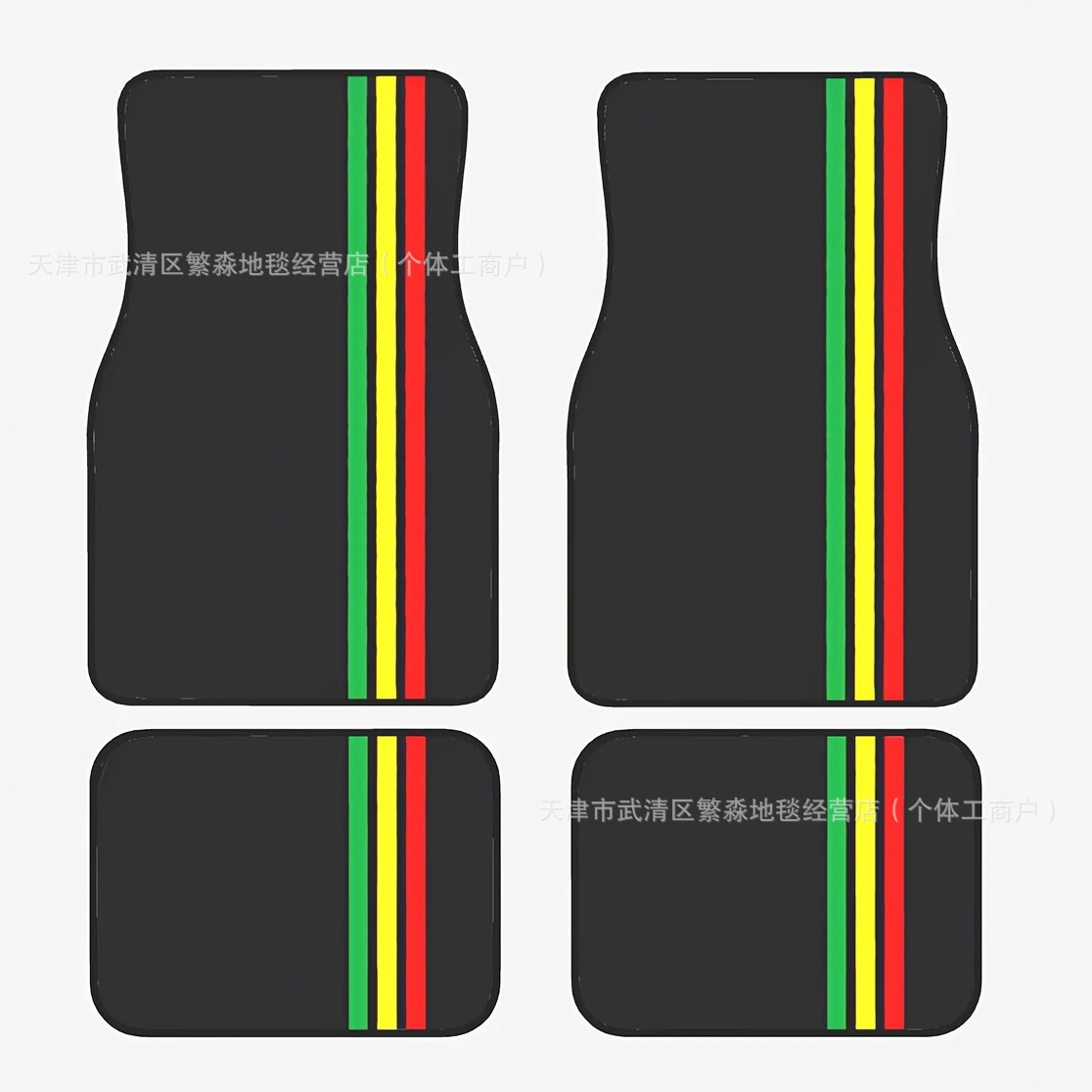 Dropshipping Temu Simple Line Car Floor Mats, Four-Piece Set of Dust-Proof Mats in the Car, Wear-Resistant and Easy to Care for Car Floor Mats