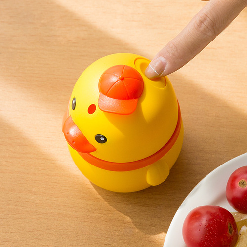 Creative home living room duck toothpick box cute cartoon toothpick tube automatic push-type toothpick storage bottle toothpick