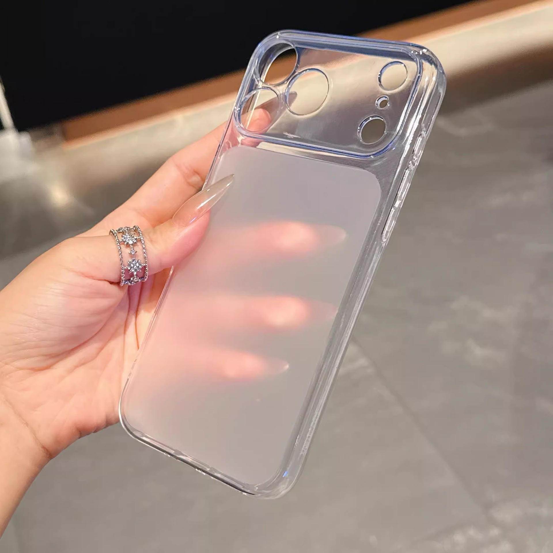 Suitable IPhone Pro Max, The Phone Instantly Transforms Into A 17 Matte Ultra-thin TPU Semi-transparent Anti-drop Case_voghion.com
