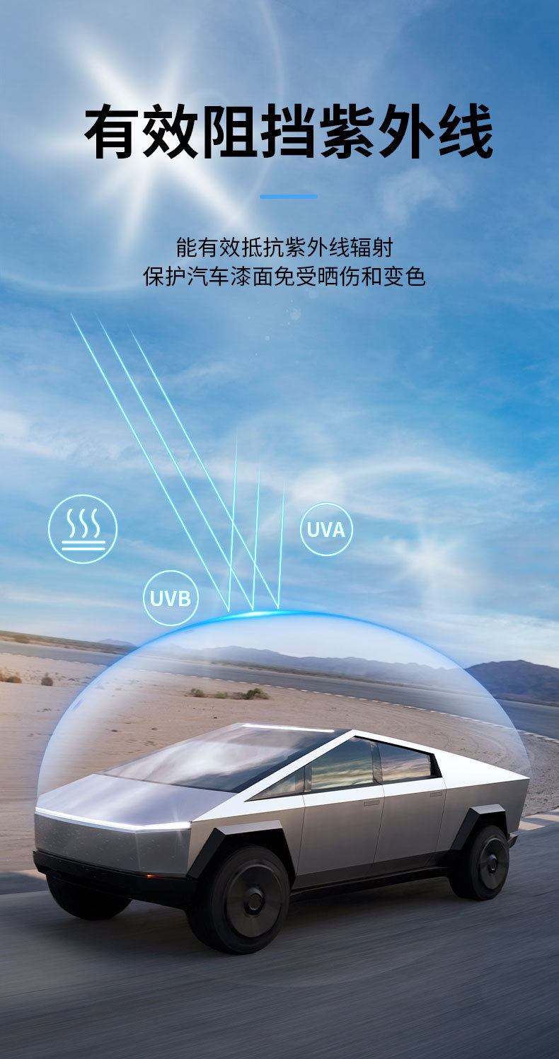 Suitable for Tesla Cybertruck Full Car Protective Film Cyber Pickup Tpu Protective Film Protection
