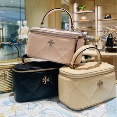 TB新作化粧箱Vanity女性カバンKiraシリーズ羊皮菱格チェーン小包シングルショルダー