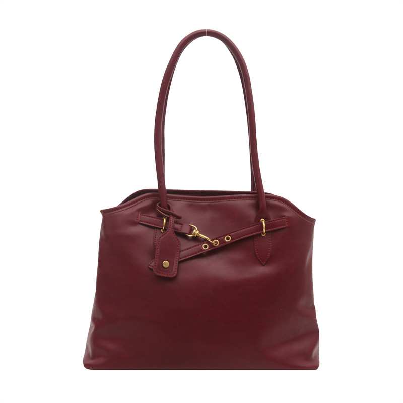 틈새 디자인 크로스 바디 백 간단한 싱글 숄더 레트로 대용량 가방 여성의 2024 새로운 유행 핸드 토트 백